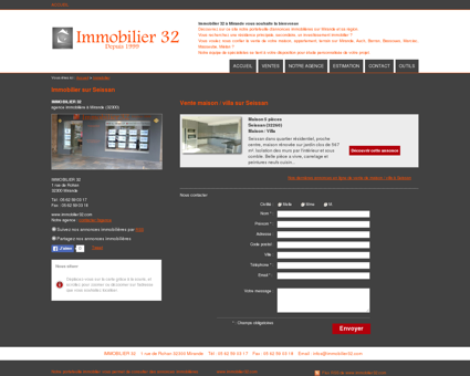 Immobilier Seissan : IMMOBILIER 32