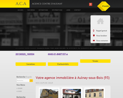 Agence immobiliere Aulnay - A.C.A. (AGENCE...