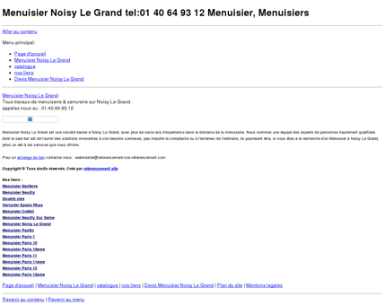 Menuisier Noisy Le Grand tel: 06.60.42.58.26...