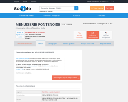 MENUISERIE FONTENOISE (FONTAINE NOTRE...