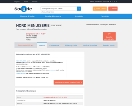 NORD MENUISERIE (OUTREAU) Chiffre...
