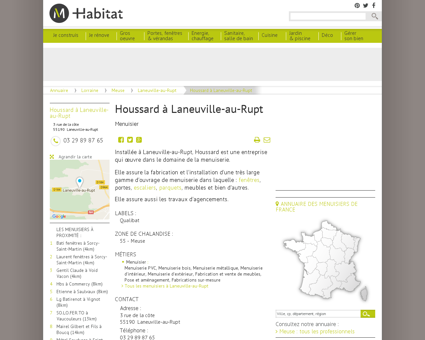 Houssard à Laneuville-au-Rupt - Menuisier,...
