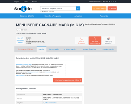 MENUISERIE GAGNAIRE MARC (MARCILLY LE...