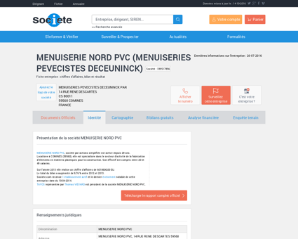 MENUISERIE NORD PVC (COMINES) Chiffre...