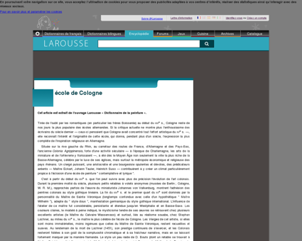 Encyclopédie Larousse en ligne - école de...