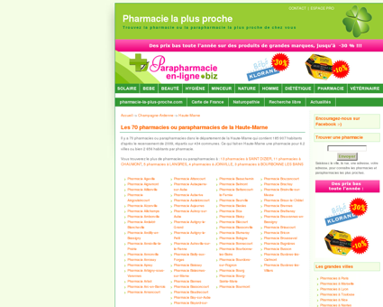 Pharmacie en Haute-Marne la plus proche de...