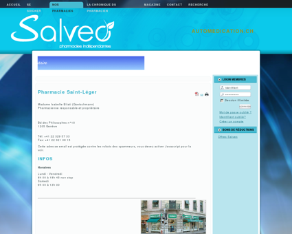 Pharmacie Saint-Léger - Automedication Salveo