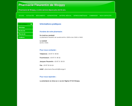 Infos pratiques | Pharmacie Fleurentin de...