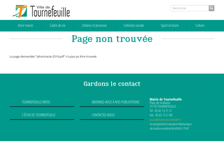 Pharmacies de garde 2014 - Ville de Tournefeuille, commune ...