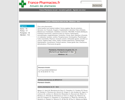 Pharmacie Girardin - Miradoux - 32 Gers