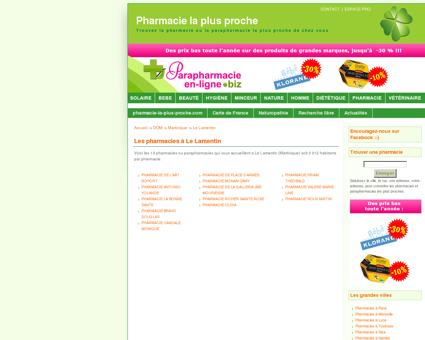 Les pharmacies à Le Lamentin - Pharmacie : la...