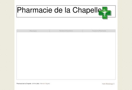 Pharmacie de la Chapelle