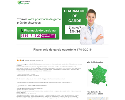 Pharmacie de garde à Châteaudun | Trouver...