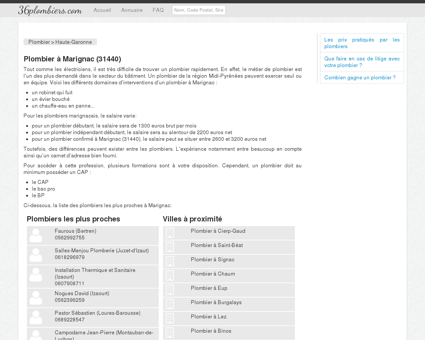 Plombier à Marignac (31440) - Annuaire des...