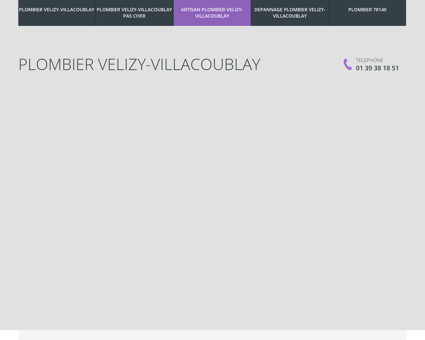 Plombier Velizy-Villacoublay