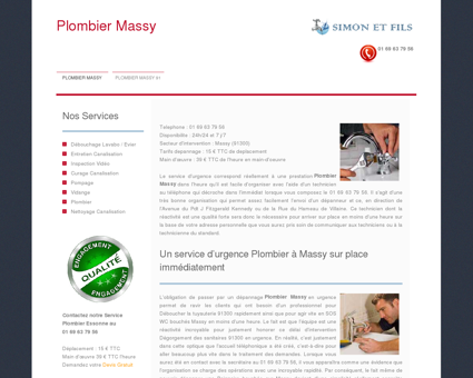 Plombier Massy