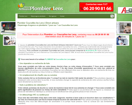 Plombier Courcelles les Lens | Dépannage au...