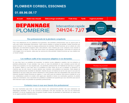 Plombier Corbeil Essonnes : 01.69.96.08.17...