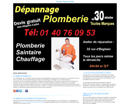 Plomberie Bagneux TEL:01 40 76 09 53