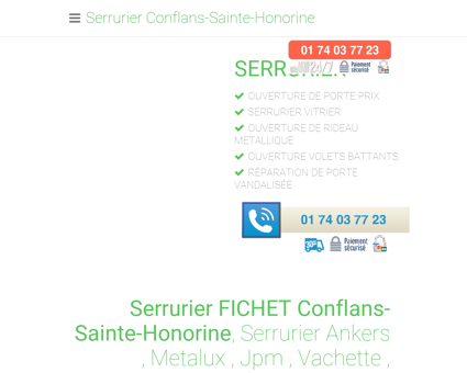 Serrurier Conflans-Sainte-Honorine - [ 01 74...