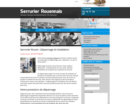 Serrurier Rouen : Dépannage/Installation 02...