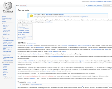 Serrurerie  Wikipédia