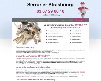 Serrurier Strasbourg : 03 67 29 00 10
