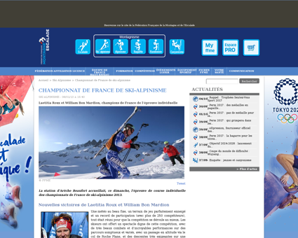 Championnat de france de ski alpinisme Axelle