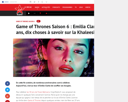 Game of thrones saison 6 emilia clarke a Emilia