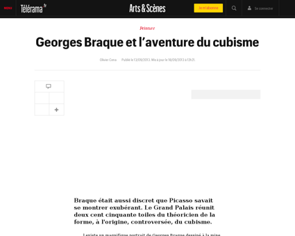Georges braque et l aventure du cubisme, Georges