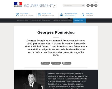 Biographie georges pompidou Georges