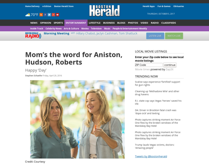Mom s the word for aniston hudson robert Jennifer