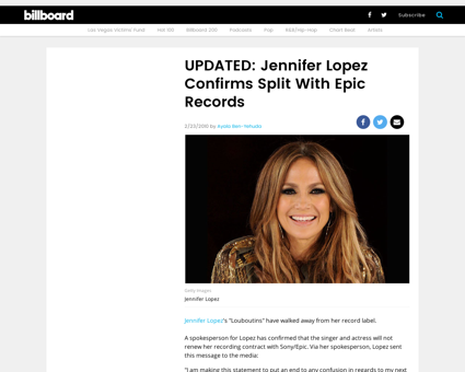 Updated jennifer lopez confirms split wi Jennifer