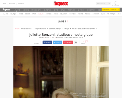 Juliette benzoni studieuse nostalgique 1 Juliette