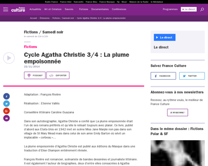 Cycle agatha christie 34 la plume empois Juliette