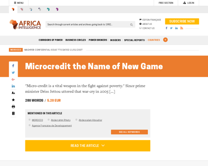 Microcredit the name of new game,2555110 Karim