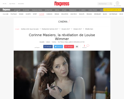 Corinne masiero portrait par son cyril m Louise