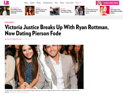Victoria justice breaks up with ryan rot Ryan