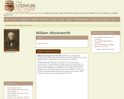 Wordsworth William