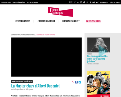 Master class albert dupontel animee par  Albert