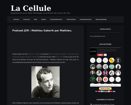Podcast jdr mathieu gaborit par mathieu Mathieu