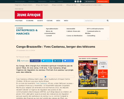 Congo brazzaville yves castanou berger d Yves