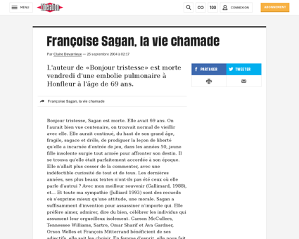 Francoise SAGAN