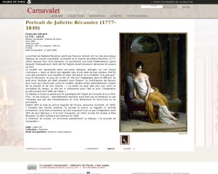 Portrait de juliette recamier 1777 1849 Juliette