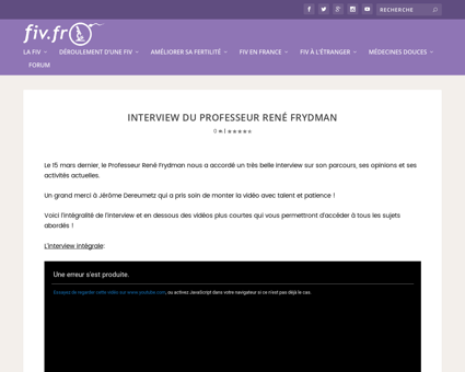 Interview rene frydman fiv Rene