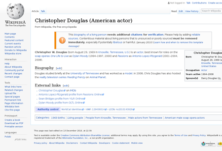 Christopher Douglas (American actor) Annie
