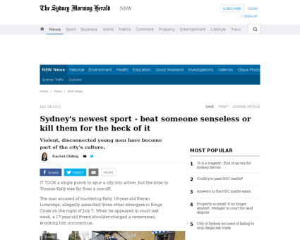 Sydneys newest sport  beat someone sense Aziz