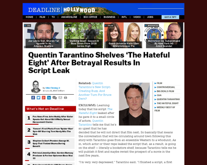 1994 Quentin Tarantino fait un doigt d h Quentin